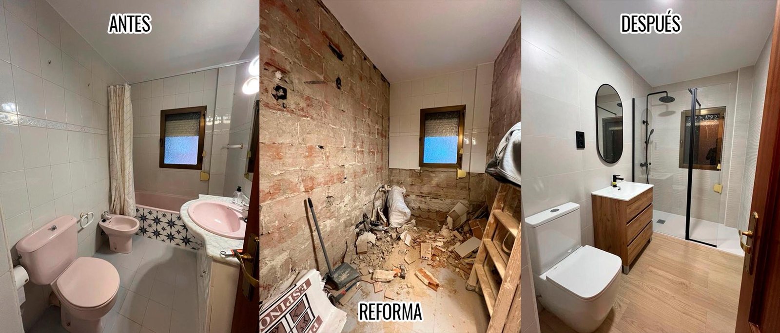 Reforma de Baño en Santa Coloma de Gramanet, Antes, durante y Después