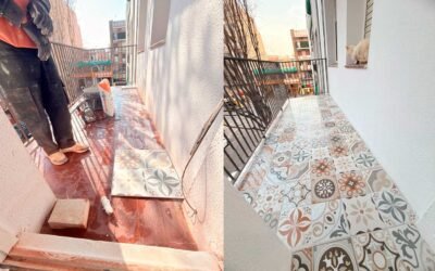Reforma de suelo en terraza de Barcelona: Cambio de pavimento